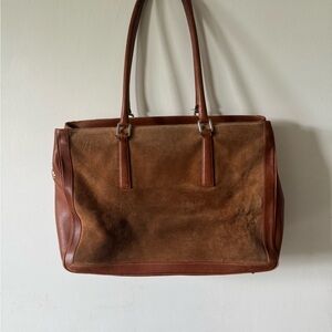 Vintage Brown Leather Coach Bag